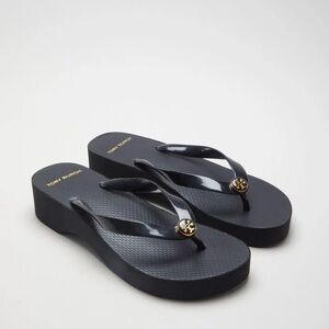 Tory Burch Black Platform Sandals